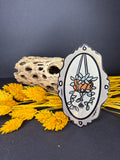 Spooky plant mirror sticker